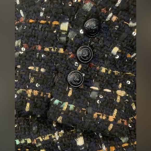 CURRENT SEASON L'Agence "Jayda" sequin-embellished tweed blazer - Picture 11 of 11